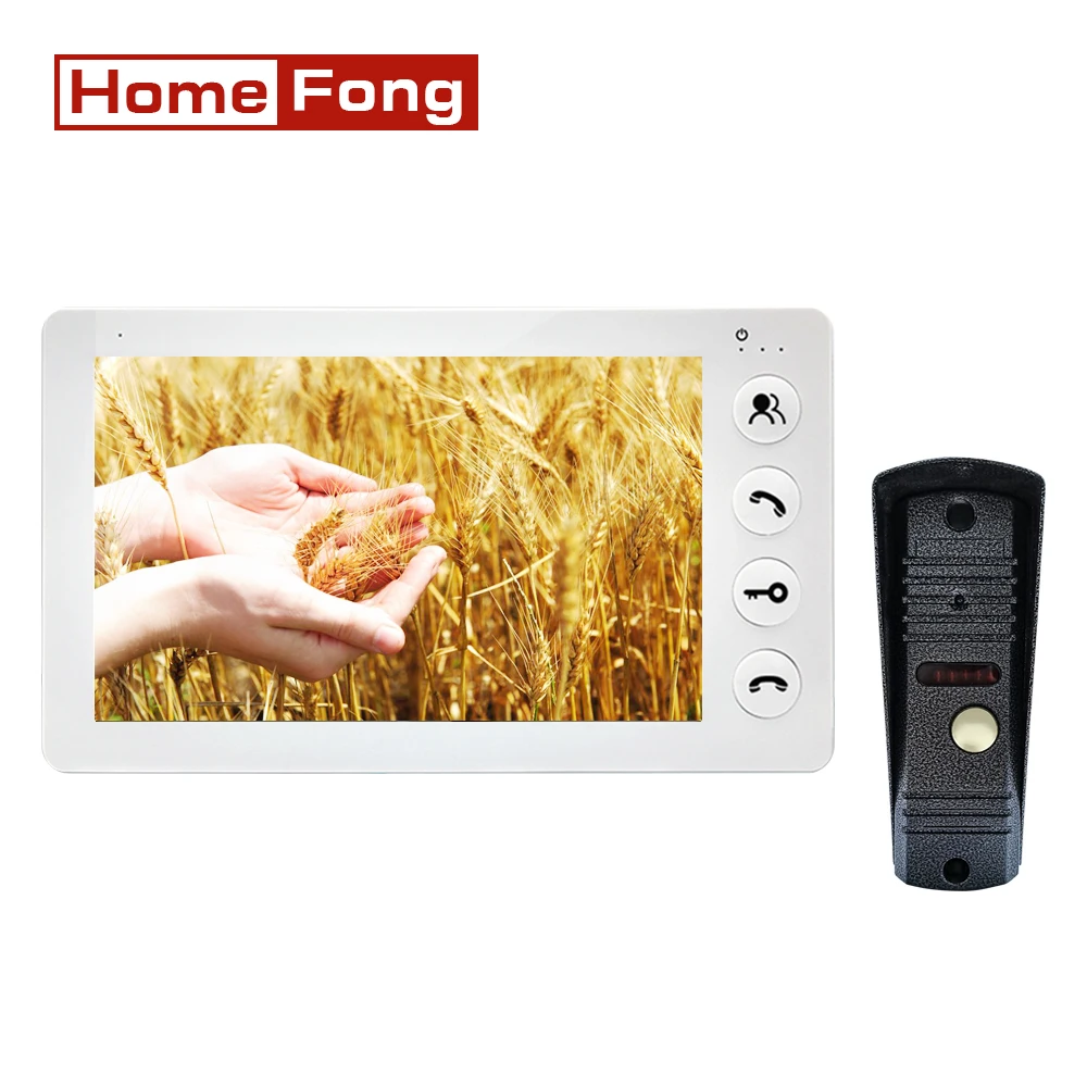 

Видеодомофон Homefong с камерой 7 дюймов, домофон с разблокировкой, мониторингом дневного и ночного видения, двухсторонним общением