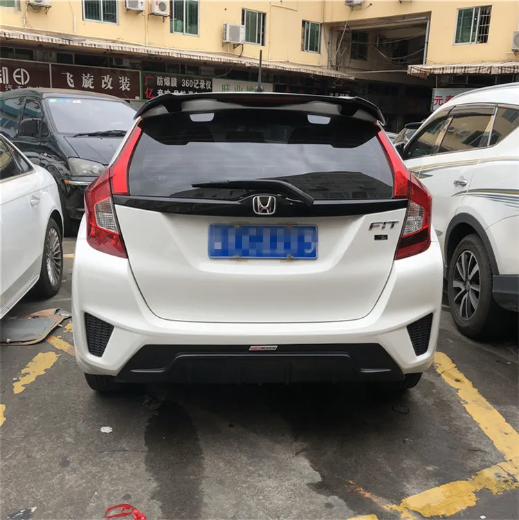 Для Honda JAZZ задний спойлер бампер диффузор защита для 2014 2017 jazz Комплект кузова