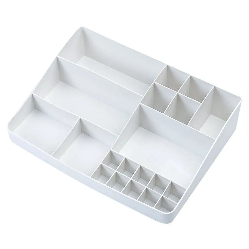 Большой Настольный ящик для хранения Органайзер Ящик с верхней сеткой слой