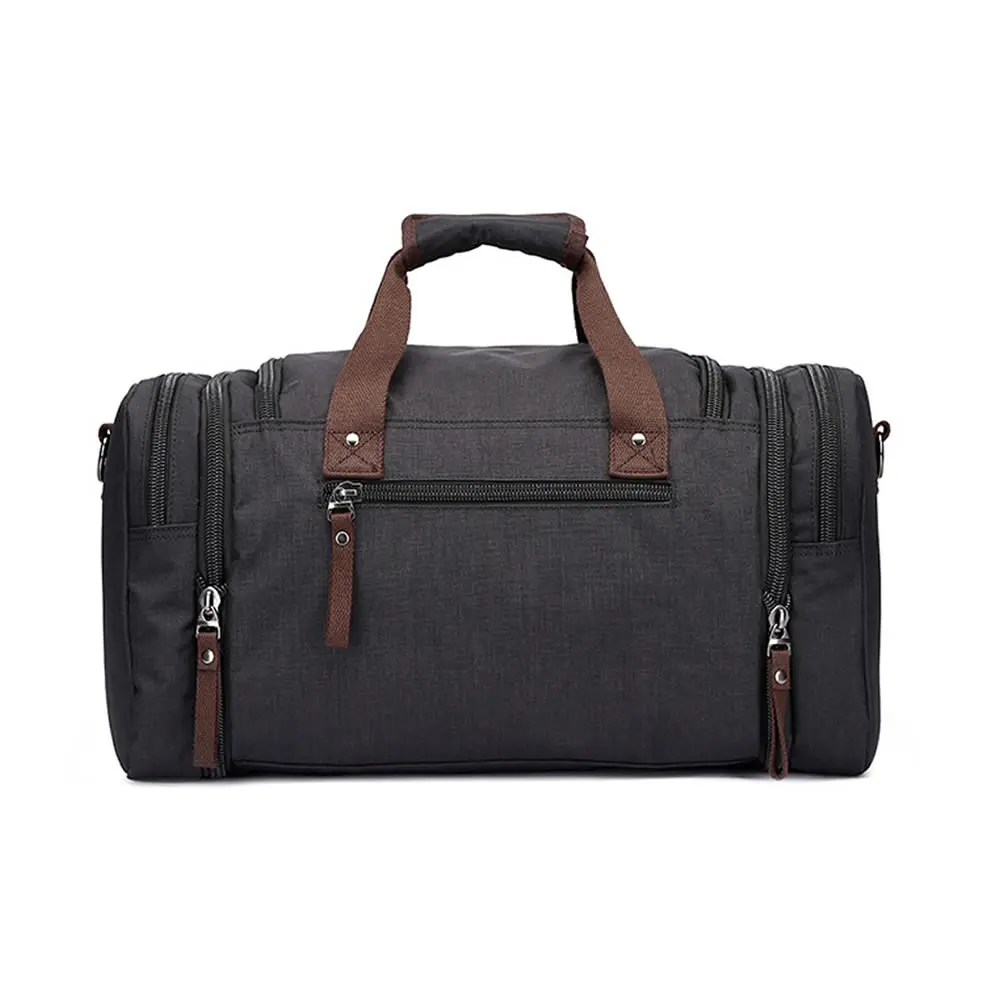 GNWXY Large Capacity Canvas Travel Bags High-end Quality Men Travel Weekend bag Overnight Duffel Bag Carry on Luggage bags