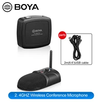 boya by bmw700 condenser microphone with usb wireless receiver compatible with desktop laptop computerfor video conference etc