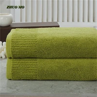luxury 100 cotton large bath towel bathroom super absorbent towels for adults home hotel soft 10 colors 70140cm terry towel