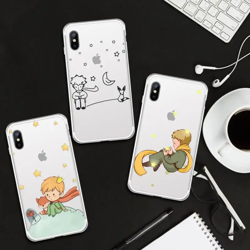 

Le Petit Prince Little Prince Famous literature Phone Case Transparent for iPhone 6 7 8 11 12 s mini pro X XS XR MAX Plus shell