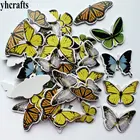 1 пакетовлот. Новые наклейки из пены в виде бабочек, пасхальные весенние поделки, детские сады, игрушки сделай сам, украшение для дома, сада, декоративная наградная этикетка