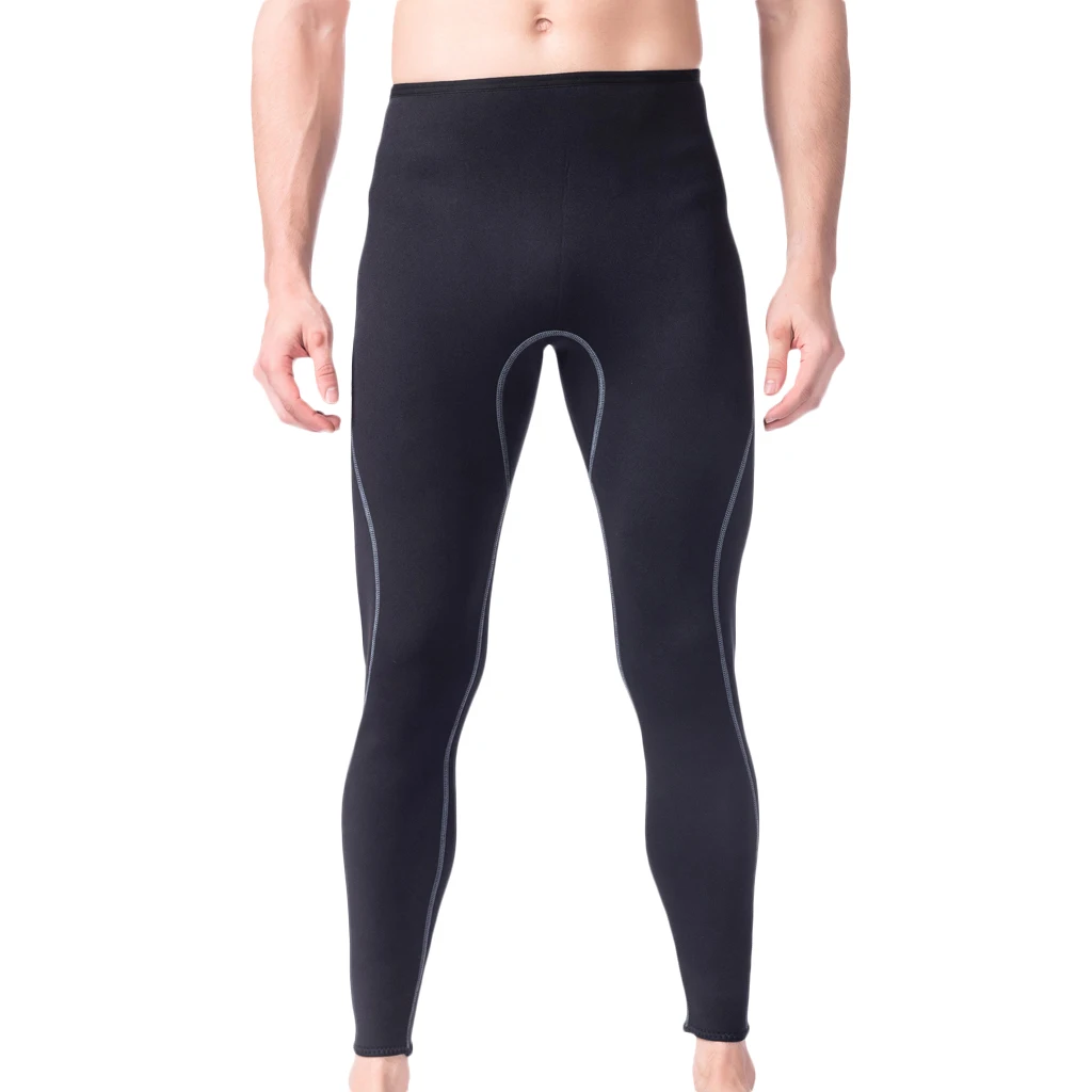 

Mens Top Wetsuit Leggings TightsFull Pants Black Neoprene Wetsuit Trousers Surf Scuba Dive Diving Pants Warm S - XL
