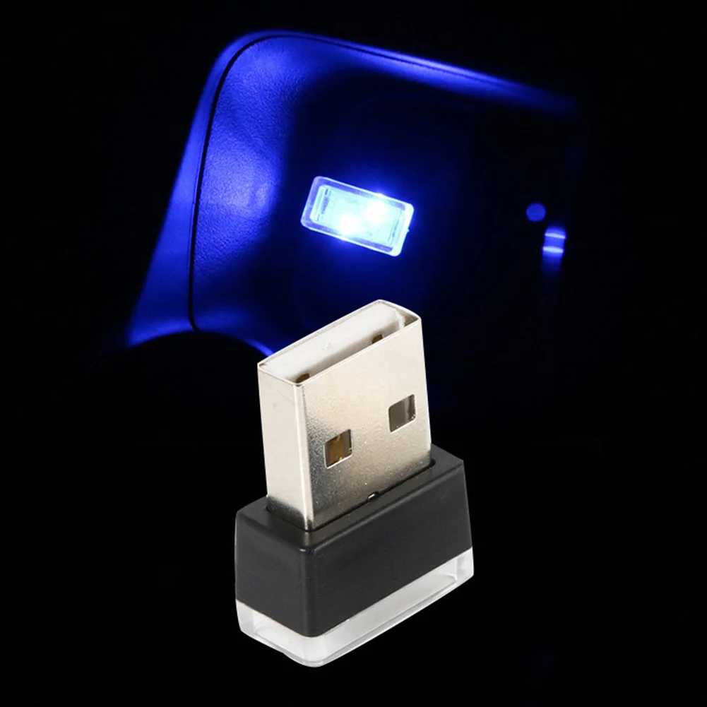 Портативный Автомобильный ножной светильник USB ночник для салона