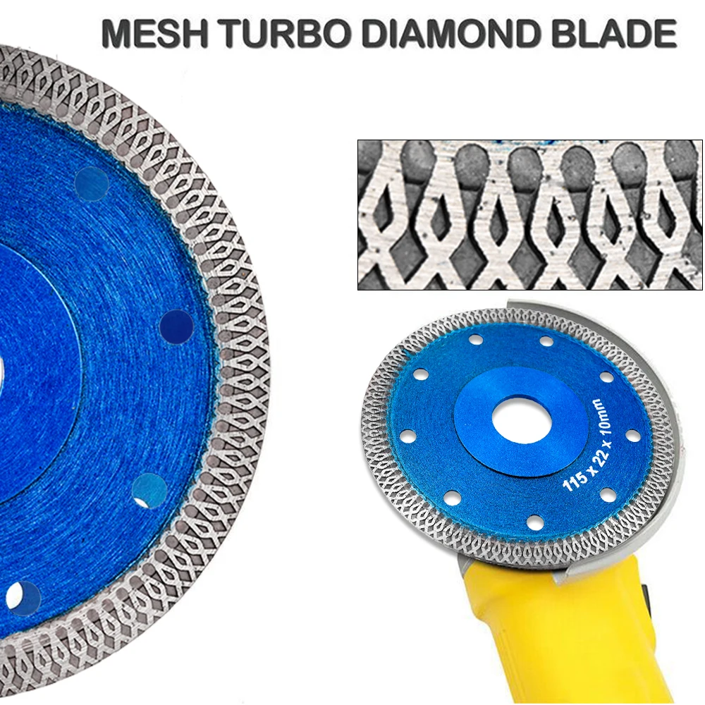 Алмазный пильный диск Vastar 125 мм в волновом стиле для фарфоровой плитки керамики