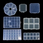 Прозрачный пластиковый контейнер для хранения ювелирных изделий, регулируемый контейнер для бусин, серег, коробка для хранения ювелирных изделий