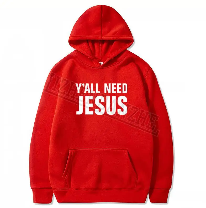 Толстовка YALL NEED мужская с изображением Иисуса весна осень мужские повседневные