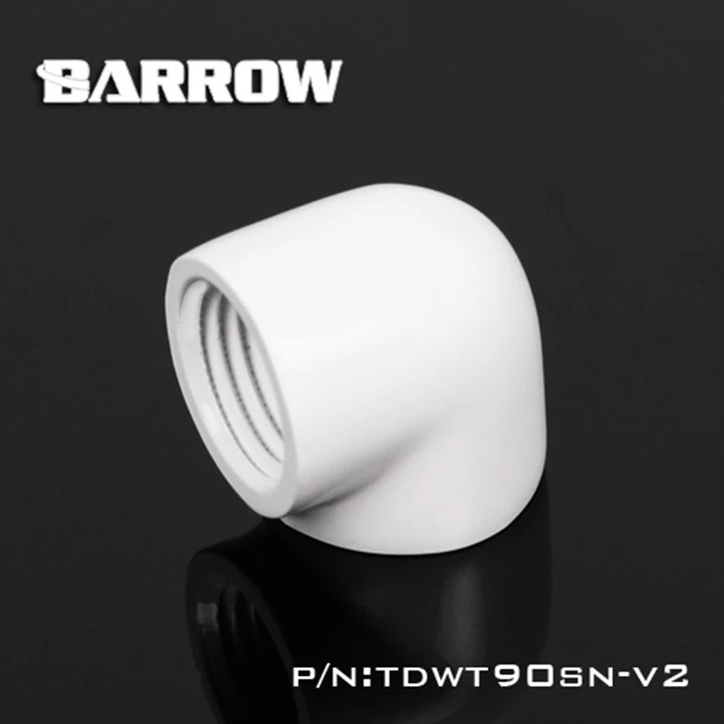 Барроу TDWT90SN-V2 двойной внутренний G1/4 ''резьба 90 градусов фитинг адаптер водные