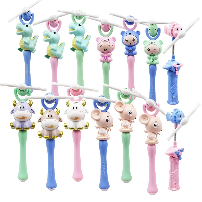 

New LED Glowing Windmill Toy Glow In The Dark Toys For Kids Musical Colorful Flashing Light Up Toys For Girls Dinosaur Stick