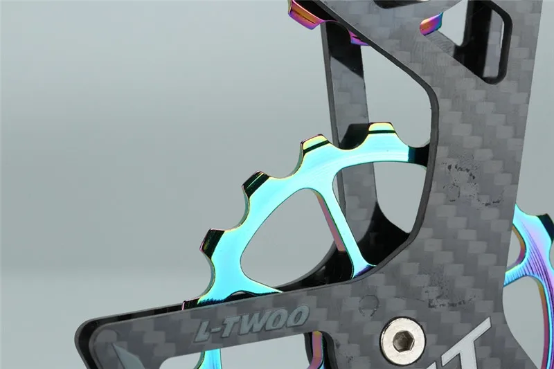 17т цветной дорожный керамический подшипник шкив из углеродного волокна Радужный