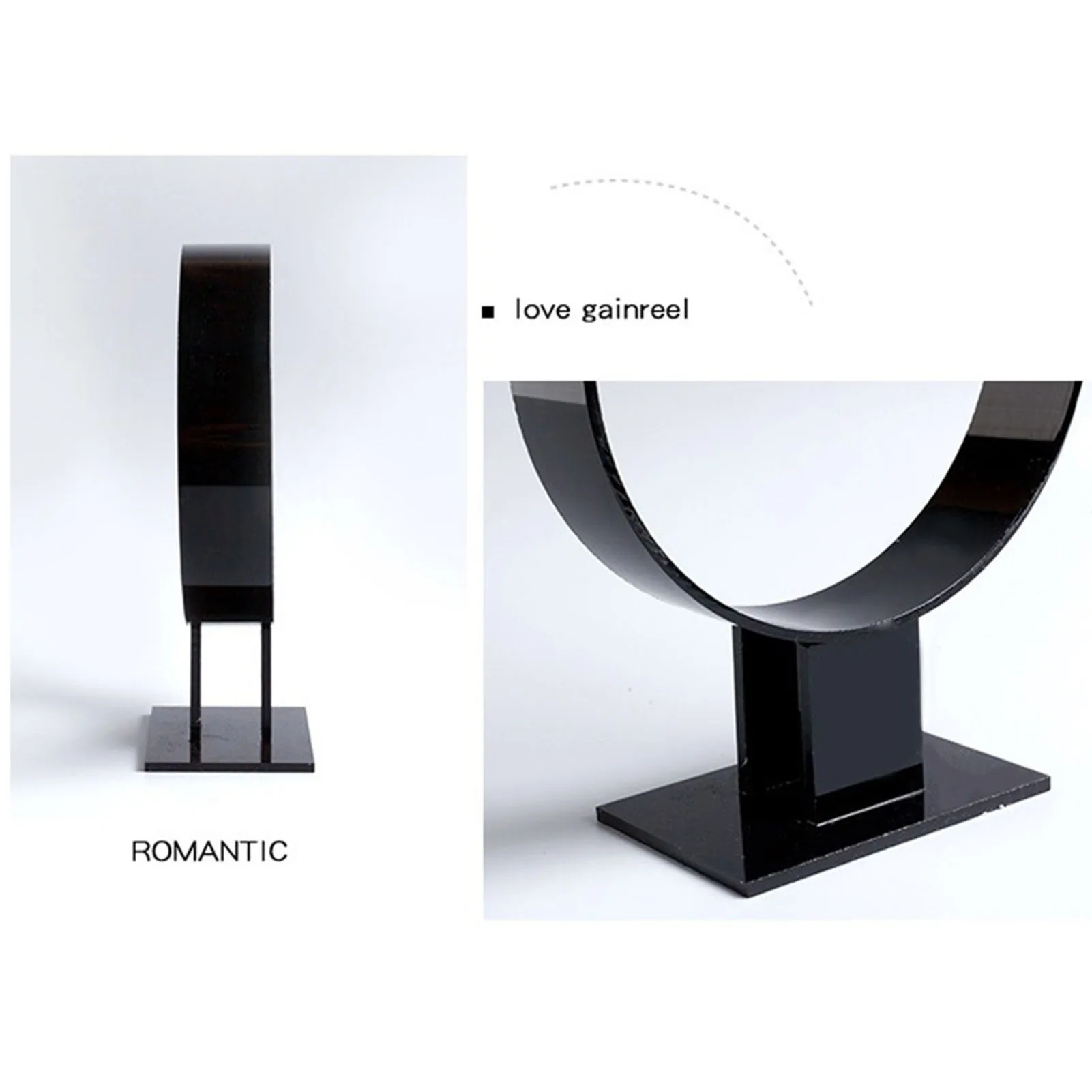 Акриловое оголовье Дисплей Стенд Круглый Головные уборы показывая шкаф