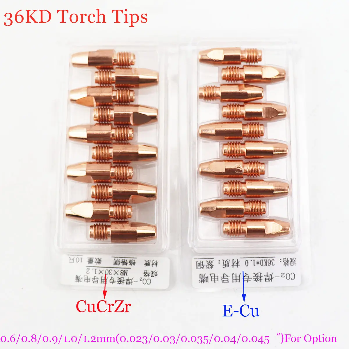 36KD MIG Torch Tips 320A сварочный факел расходные материалы CuCrZr ECu 0 8/1 0/1 2 мм Европейский