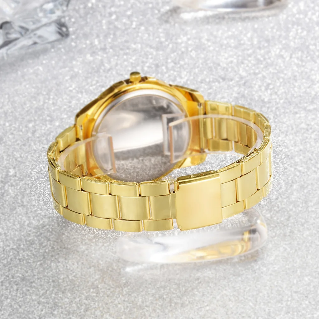 

Niche gold steel band bracelet watch new simple temperament watch ladies watch watch