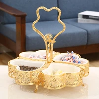 iron acrylic fruit tray creative modern living room snack tray fruit tray with cover dry fruit platter