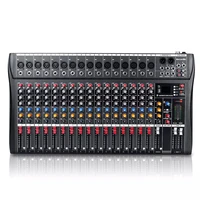 gax ct16 mixing console with digital microphone 16 channels with usb blueteeth 48 v power professional dj audio mixer
