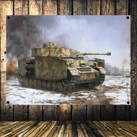 tiger tank armored car panzer ww ii wehrmacht arms poster flag banner wall art canvas painting tapestry stickers wall decor a1