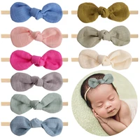 3pcsset newborn bowknot headbands baby hairband for girl printed stripe soft elastic nylon hair band headband hair accessories
