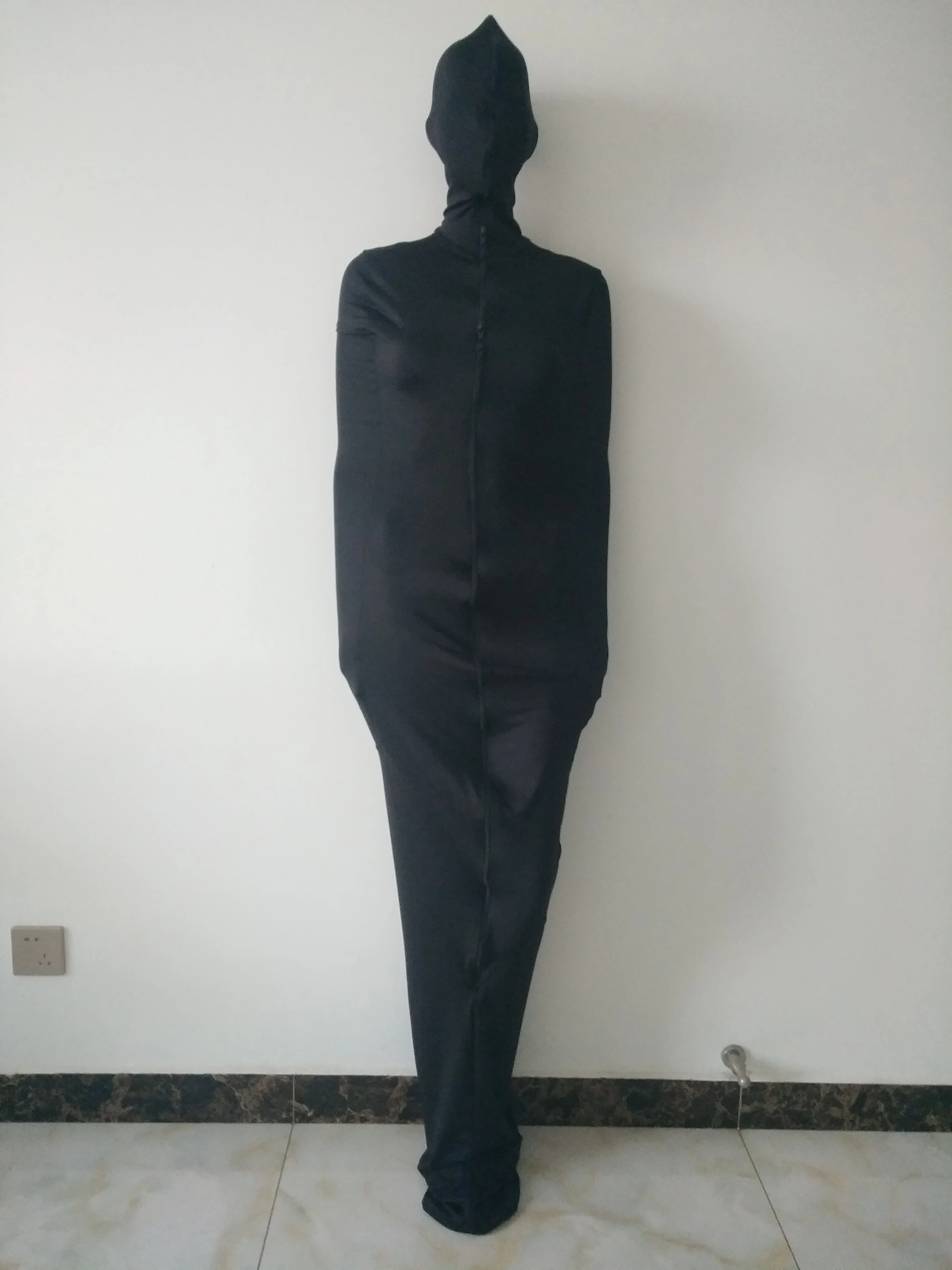 Унисекс костюм для мамы черный спандекс Наряд Костюмы унисекс спальный мешок с