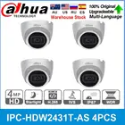 Dahua оригинальная  4MP POE Встроенный микрофон слот для SD-карты H.265 IP67 30M IR Starlight IVS обновляемая камера 4 шт.лот