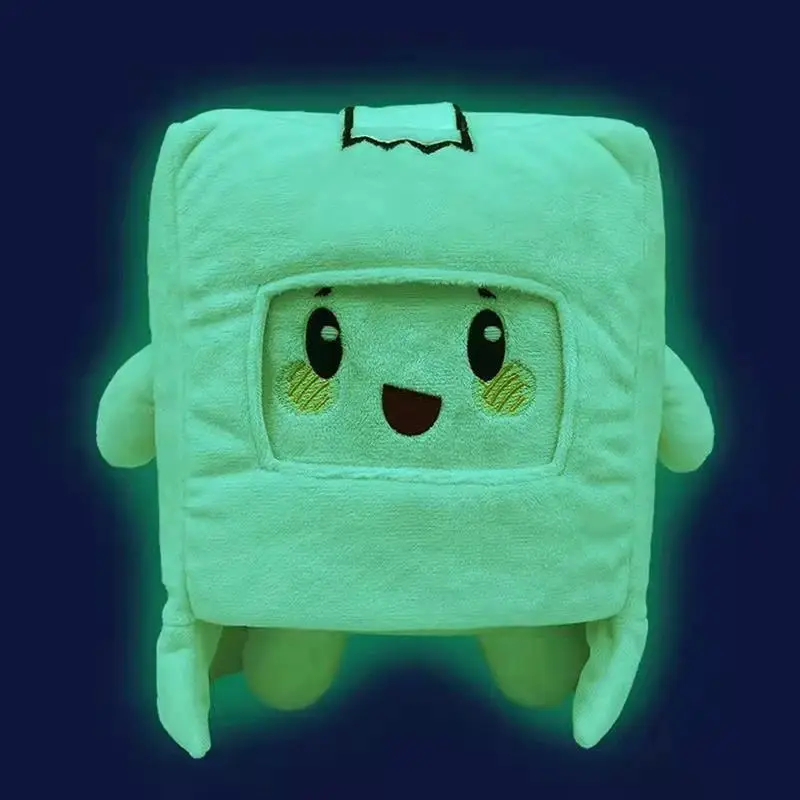 Mu&ntilde;eco de peluche luminoso de dibujos animados, juguete fluorescente con cabeza extra&iacute;ble, brilla en la noche, regalo de Navidad-4