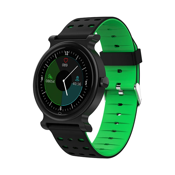 black and green Vorke VK5 Bluetooth Смарт-часы с сенсорным экраном поддерживает ответ на телефон и прослушивание музыки фитнес-трекер IP67 PK Miband 4 - Цвет: black and green