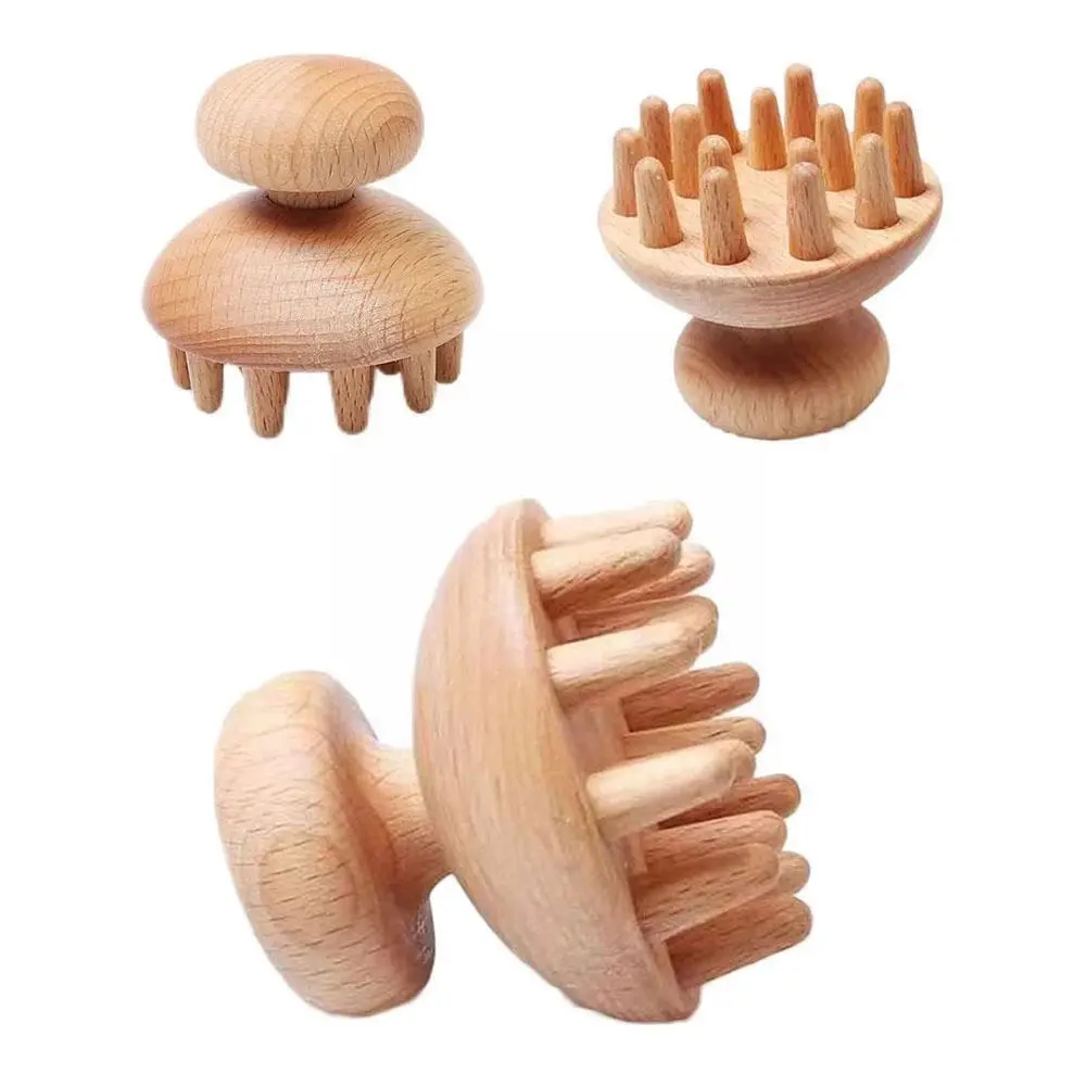 

Massage Claws Scalp Lymphatic Acupoint Meridians Hair Massage Tool Wooden Hair Comb Therapy Massage Comb Hair Brush