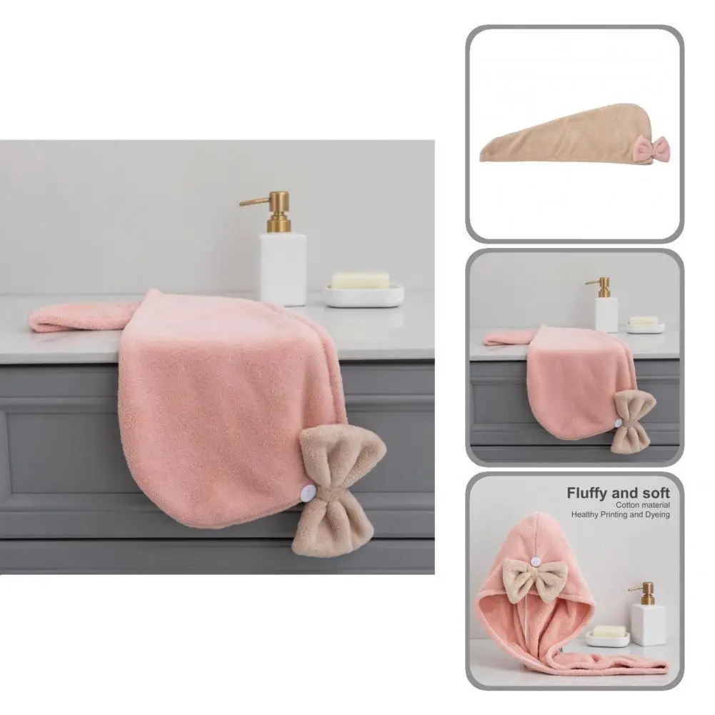 

Полотенце из микрофибры, быстросохнущая шапка для волос, портативная Уникальная Мягкая дышащая банная шапка, тюрбан с защитой от выцветани...