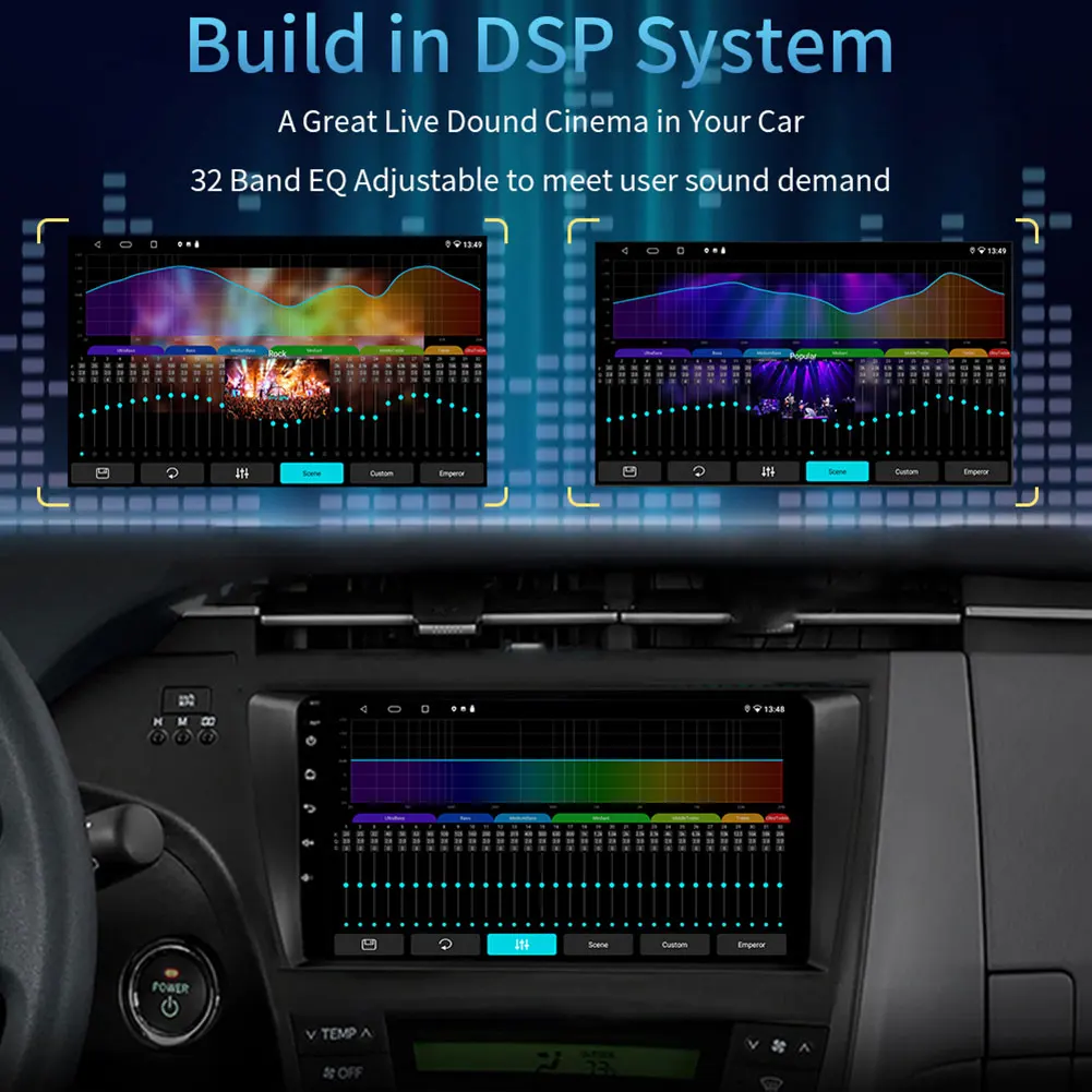 

9 inch Android 10 Car Radio 6GB 128GB GPS Navigation Dual Band WiFi Head Unit Built-in Dual 2.4GHz / 5GHz dual-band WIFI