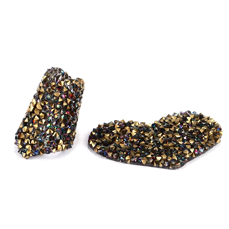 Стразы в форме сердца 20x28 мм без горячей фиксации не самоклеющиеся аппликация