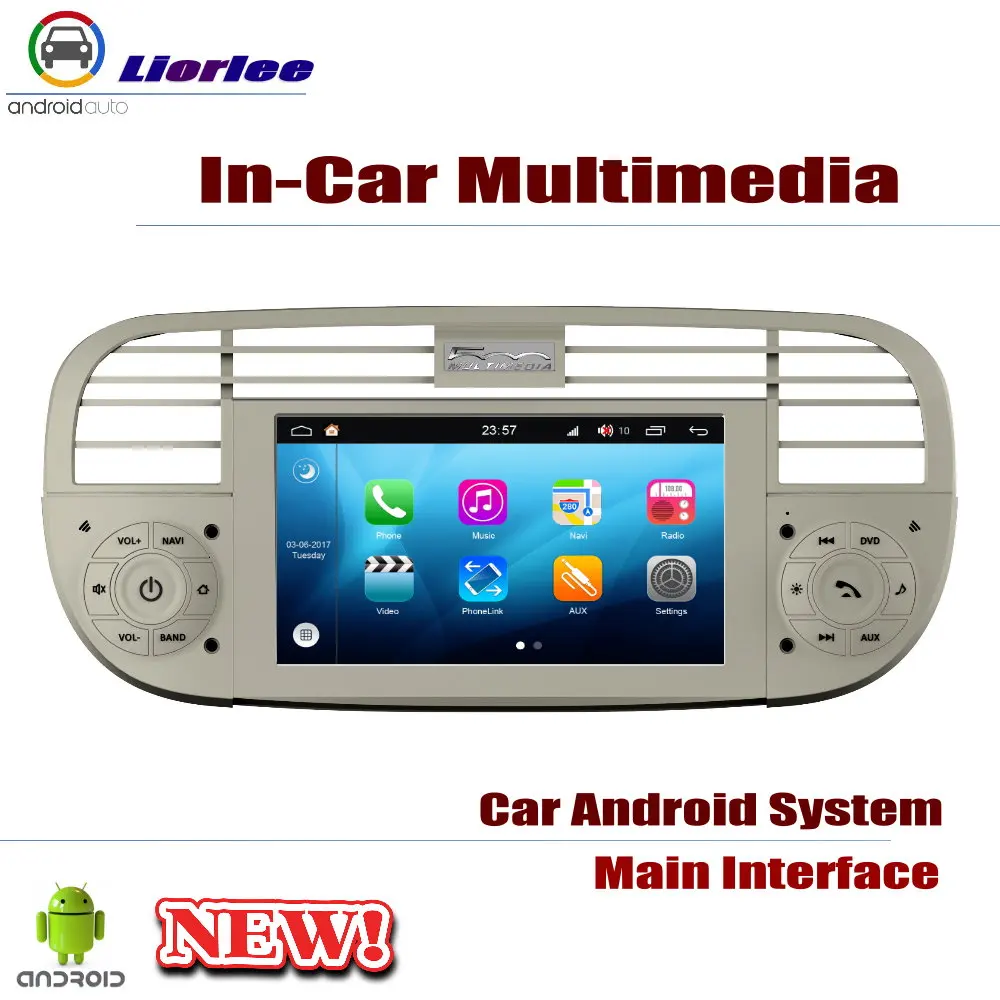 Автомобильный DVD мультимедийный плеер для Fiat 500 2007 ~ 2015 стерео радио 2 din GPS Navi