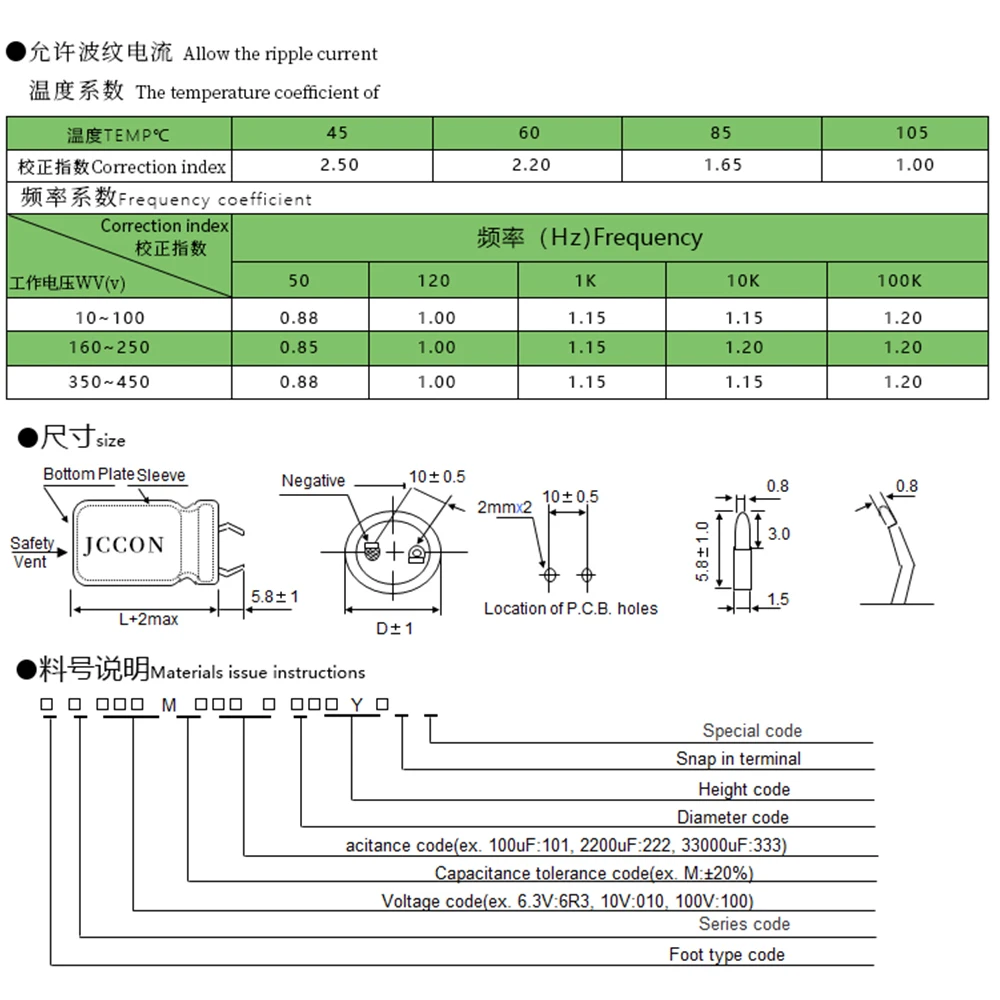 2pcs-14pcs 35x70mm 22000uF 63V JCCON Pitch 10mm 105 ℃ Horn Black Gold Audio Amplifier Filter Aluminum Electrolytic Capacitors