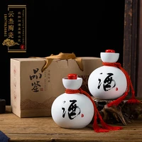 chinese ceramic hip flask white flagon portable alcohol flask alcohol bottle liquor decantador de vino home drinkware ed50jh