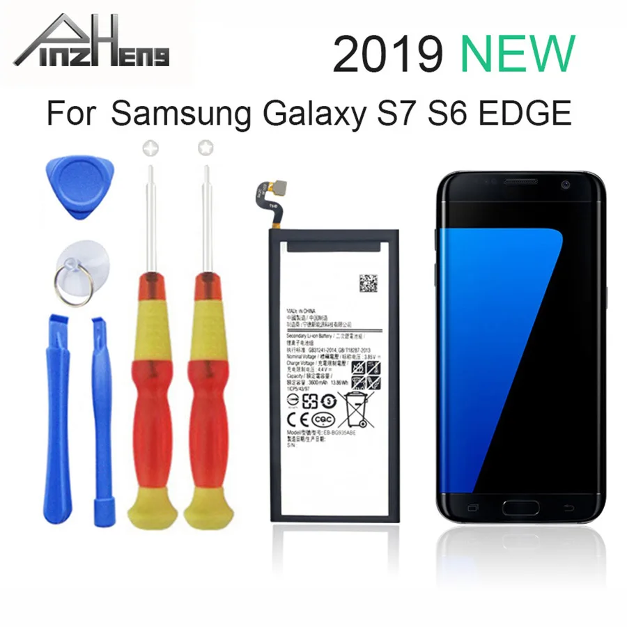 Аккумулятор для мобильного телефона PINZHENG для samsung Galaxy S7 S6 S7 Edge S6 Edge Note5, сменные батареи, инструменты для ремонта