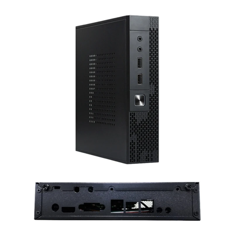 

Чехол для компьютера 28EA ITX QX02, мини-чехол для настольного ПК с промышленным управлением, игровой чехол для домашнего кинотеатра и ПК, с перед...