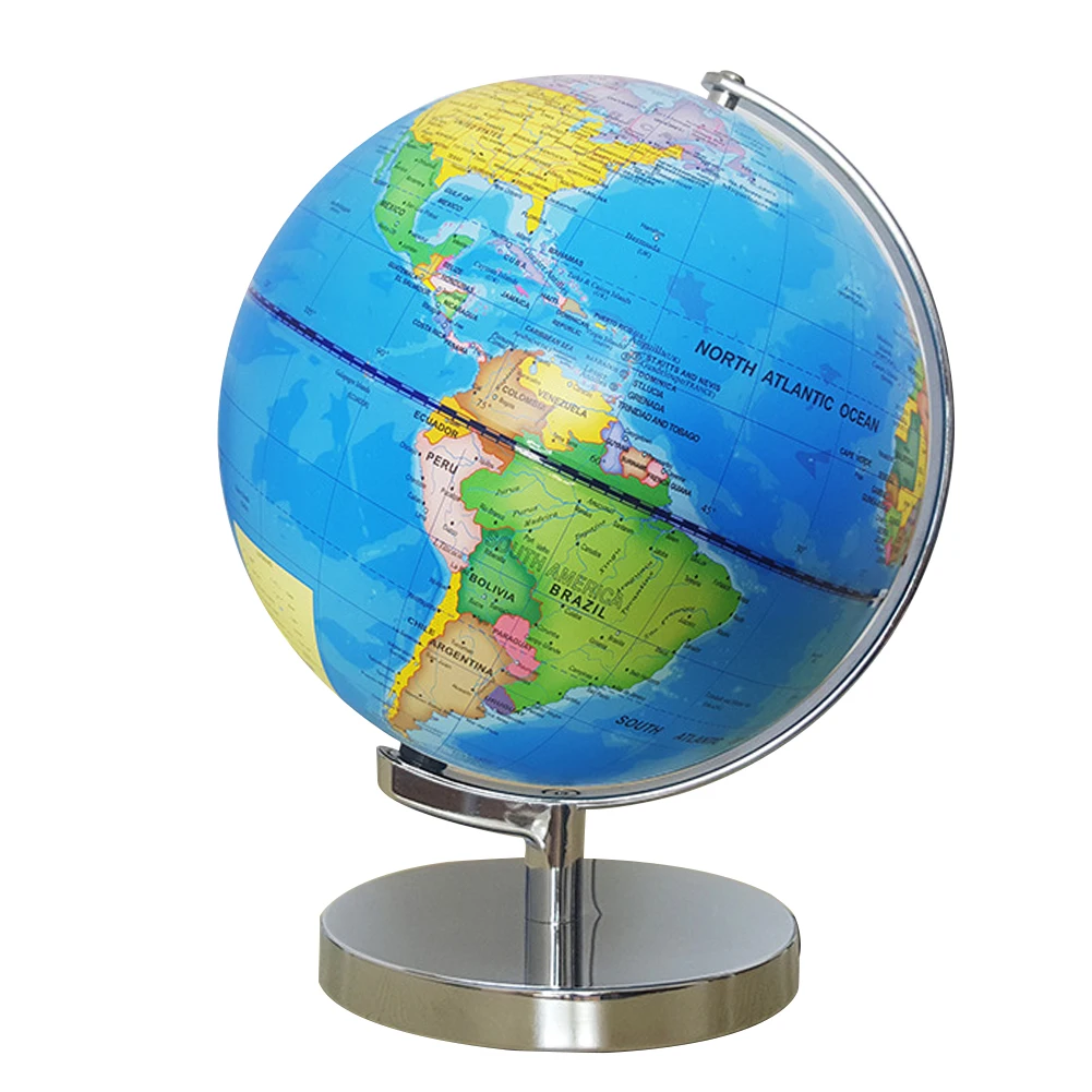 School Supplies With Stand Desktop Decoration LED Light Home Miniatures Geography Office Educational Toy Earth Globe USB Powered |