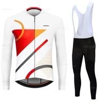 autumnspring mens long sleeve bicycle set team runing jerseys ropa ciclismo breathable offroad mountain mtb cycling clothing