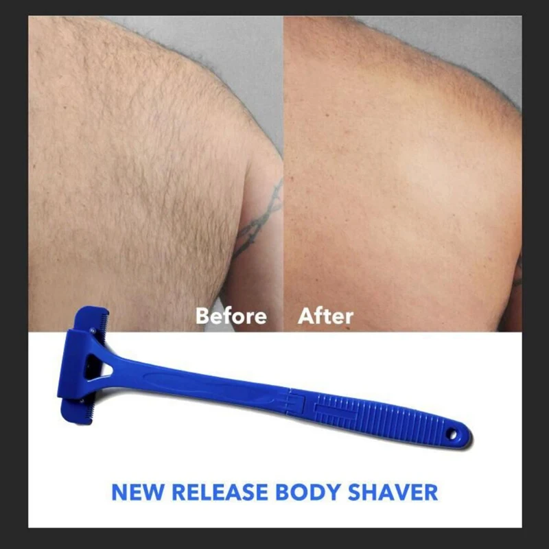 Мужская Безопасная бритва для волос с 5 лезвиями Складная Пластиковая Задняя