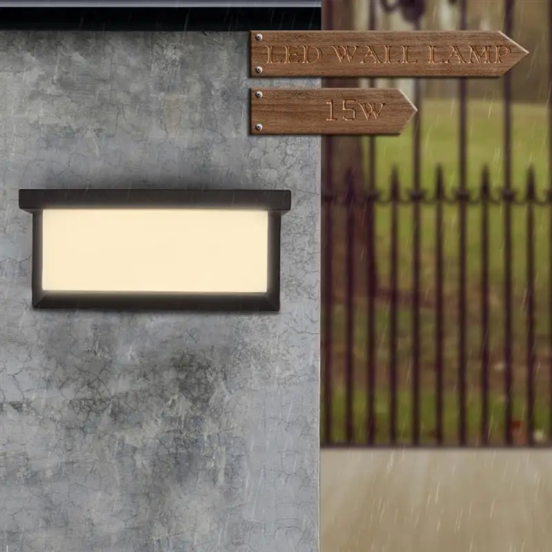 Светодиодный настенный светильник COB водонепроницаемый IP65 8/15 Вт светодиодный