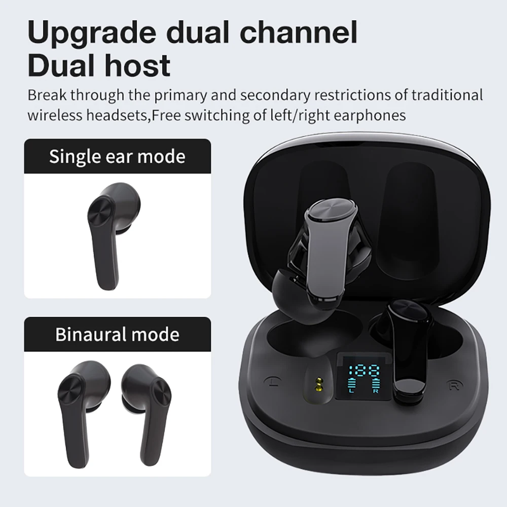 

Original Sports Waterproof Wireless Earbuds Bluetooth XT18 Headset Noise Cancellation TWS+ Digital Display Mini 5.0 Earphone