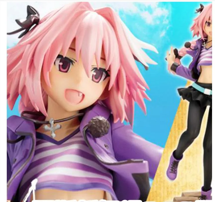 

Anime Comic Novel Fate/Apocrypha Servant Astolfo cosplay Women sets Skirts purple Jacket Top Astolfo Pink wig halloween costumes