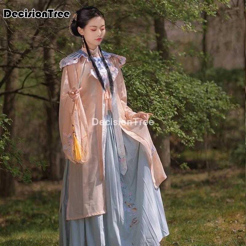 

2021 female outfits folk dance hanfu women vintage retro fairy chinese traditional clothes traditional folk dance clothes