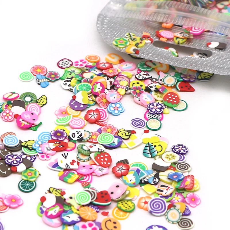 

DIY Nail Design Fruit Slices 3D Rhinestone Nail Tips Decorations Irregular Beads Nail Stones Gems Manicure Nail Accessories