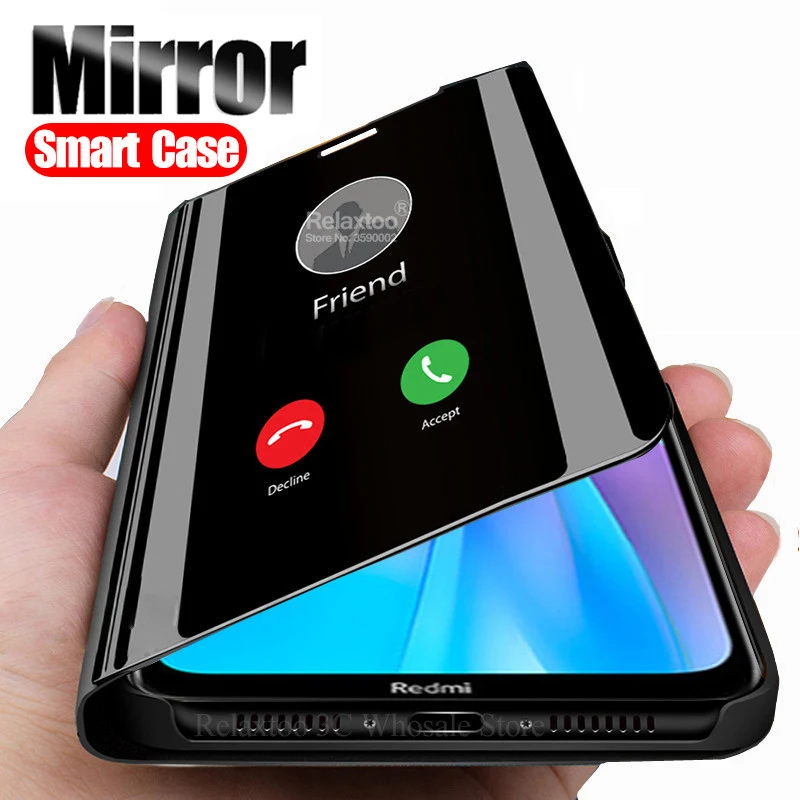 Зеркальный чехол для смартфона xiaomi redmi note 8 T откидной Чехол-книжка note8T note8 t t8 |