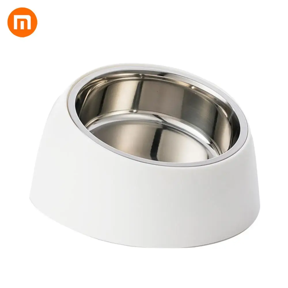 White MI Mijia Jordan&Judy миска для кормления домашних животных из нержавеющей стали, миска для собак, кошек, кормушка для воды, миска для кошек и собак с основанием для домашних животных - Цвет: White