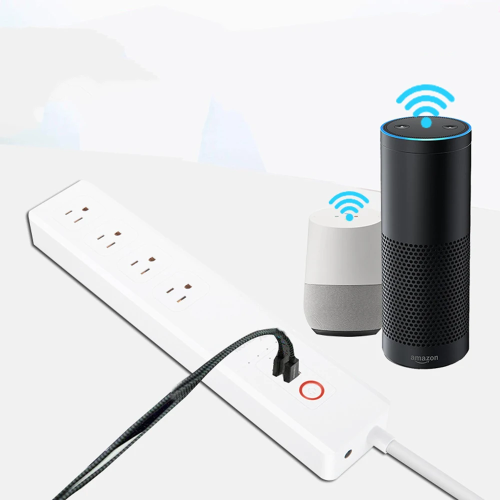 Умный сетевой фильтр с поддержкой Wi Fi и голосовым управлением|Умные розетки| |