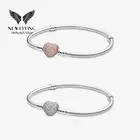 Женский браслет-цепочка со змеей и фианитом