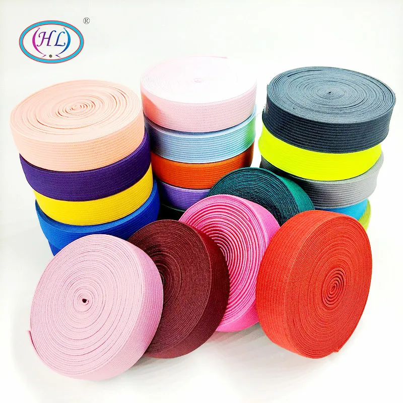 HL см ширина 5 м/лот Красочные высокие нейлоновые эластичные ленты для одежды