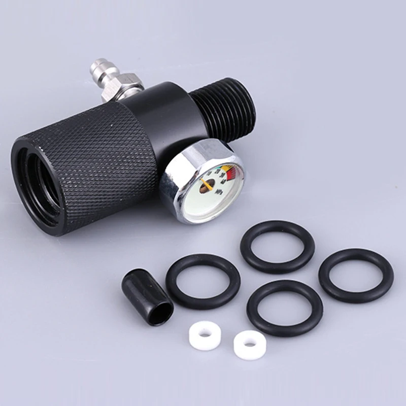 Переходник для заправки бака с наружной резьбой 8 мм алюминиевый 40 МПа светящийся